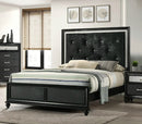 Crown Mark Furniture Lila Full Upholstered Panel Bed in Black B4398-F image