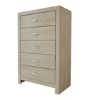 Crown Mark Furniture Jaylen 5 Drawer Chest in Gray image