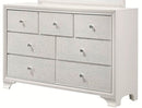 Crown Mark Furniture Lyssa 7 Drawer Dresser in White image