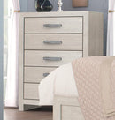 Crown Mark Furniture Jaylen 5 Drawer Chest in Gray