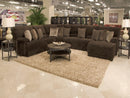 Catnapper Furniture Burbank Left Side Facing Chaise in Chocolate