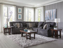 Catnapper Furniture Burbank Lay Flat Left Side Facing Recliner in Smoke