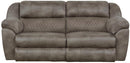 Catnapper Furniture Flynn Power Headrest w/ Lumbar Power Lay Flat Reclining Sofa in Fig