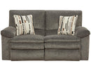 Catnapper Furniture Tosh Reclining Loveseat in Pewter/Café