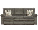Catnapper Furniture Tosh Reclining Sofa in Pewter/Café