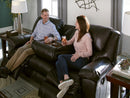 Catnapper Furniture Transformer II Rocking Reclining Loveseat in Chocolate