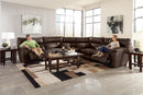 Catnapper Milan 3pcs Lay Flat Sectional Set in Chocolate