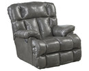 Catnapper Victor Power Lay Flat Chaise Recliner in Steel