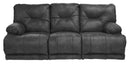 Catnapper Voyager Power Lay Flat Reclining Sofa in Slate