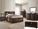 Crown Mark Emily Tv Stand in Dark Cherry