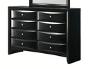 Crown Mark Furniture Fallon 8 Drawer Dresser in Black image