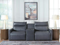 ModZ Power Reclining Sectional Loveseat with Audio Console