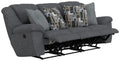 Trifecta Sofa w/3 Recliners and Drop Down Table