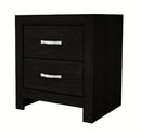 Crown Mark Furniture Jaylen 2 Drawer Nightstand in Black image