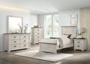 Crown Mark Furniture Leighton Full Panel Bed in White B8180-F