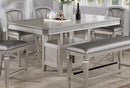 Crown Mark Furniture Klina Counter Height Table in Silver image