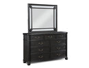 Crown Mark Furniture Kingsbury Dresser Mirror in Black image