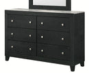 Crown Mark Furniture Cadence 6 Drawer Dresser in Black image