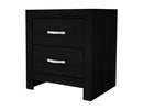 Crown Mark Furniture Jaylen 2 Drawer Nightstand in Black image