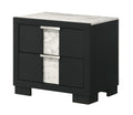 Crown Mark Furniture Rangley 2 Drawer Nightstand in Black image