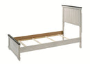 Crown Mark Furniture Leighton Full Panel Bed in White B8180-F
