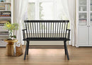 Crown Mark Furniture Jerimiah Spindleback Bench in Black image