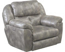 Catnapper Ferrington Power Headrest Power Lay Flat Recliner in Steel
