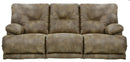 Catnapper Voyager Lay Flat Reclining Sofa in Brandy