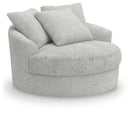 Cuddle Plush Oversized Swivel Accent Chair