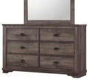 Crown Mark Furniture Coralee 6 Drawer Dresser in Gray image