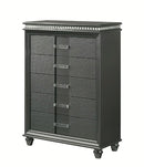Crown Mark Furniture Adira 5 Drawer Chest in Silver image