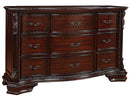 Crown Mark Furniture Sheffield Drawer Dresser in Dark Cherry image