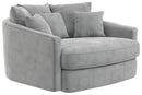 Matty Round Accent Cuddle Chaise