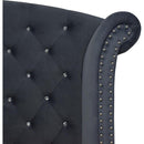 Crown Mark Furniture Lucinda Queen Upholstered Panel Bed in Gray B9260-Q