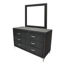 Crown Mark Furniture Lucinda Dresser Mirror in Black