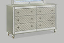 Crown Mark Furniture Cristian 6 Drawer Dresser in Beige image