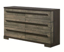 Crown Mark Furniture Remington 6 Drawer Dresser in Brown image