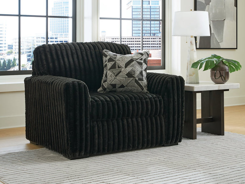 Midnight-Madness Oversized Chair