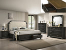 HAMILTON QUEEN STORAGE BED HEADBOARD