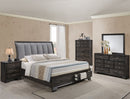 JAYMES KING STORAGE BED HEADBOARD