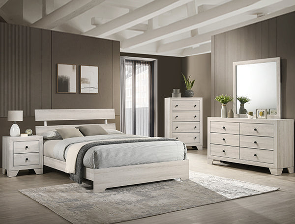 ATTICUS KING PLATFORM BED WHITE image