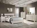 ATTICUS KING PLATFORM BED WHITE