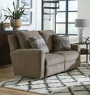 Catnapper Calvin Reclining Loveseat in Otter/Midnight 1632