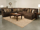 Catnapper Furniture Burbank Power Lay Flat Left Side Facing Recliner in Chocolate