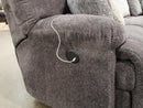 Catnapper Furniture Burbank Power Lay Flat Left Side Facing Recliner in Smoke