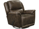 Catnapper Furniture Cole Chaise Swivel Glider Recliner in Mink