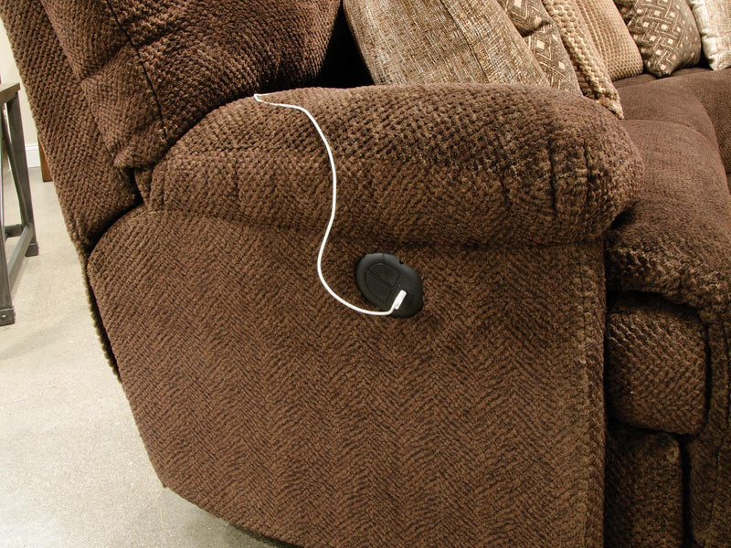 Catnapper Furniture Lay Flat Right Side Facing  Recliner in Chocolate