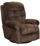 Catnapper Furniture Norwood Swivel Glider Recliner in Chocolate