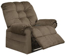 Catnapper Furniture Omni Power Lift Chaise Recliner in Truffle