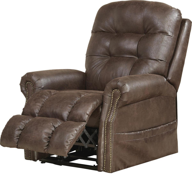 Catnapper Furniture Ramsey Power Lift Lay Flat Recliner w/ Heat & Massage in Sable